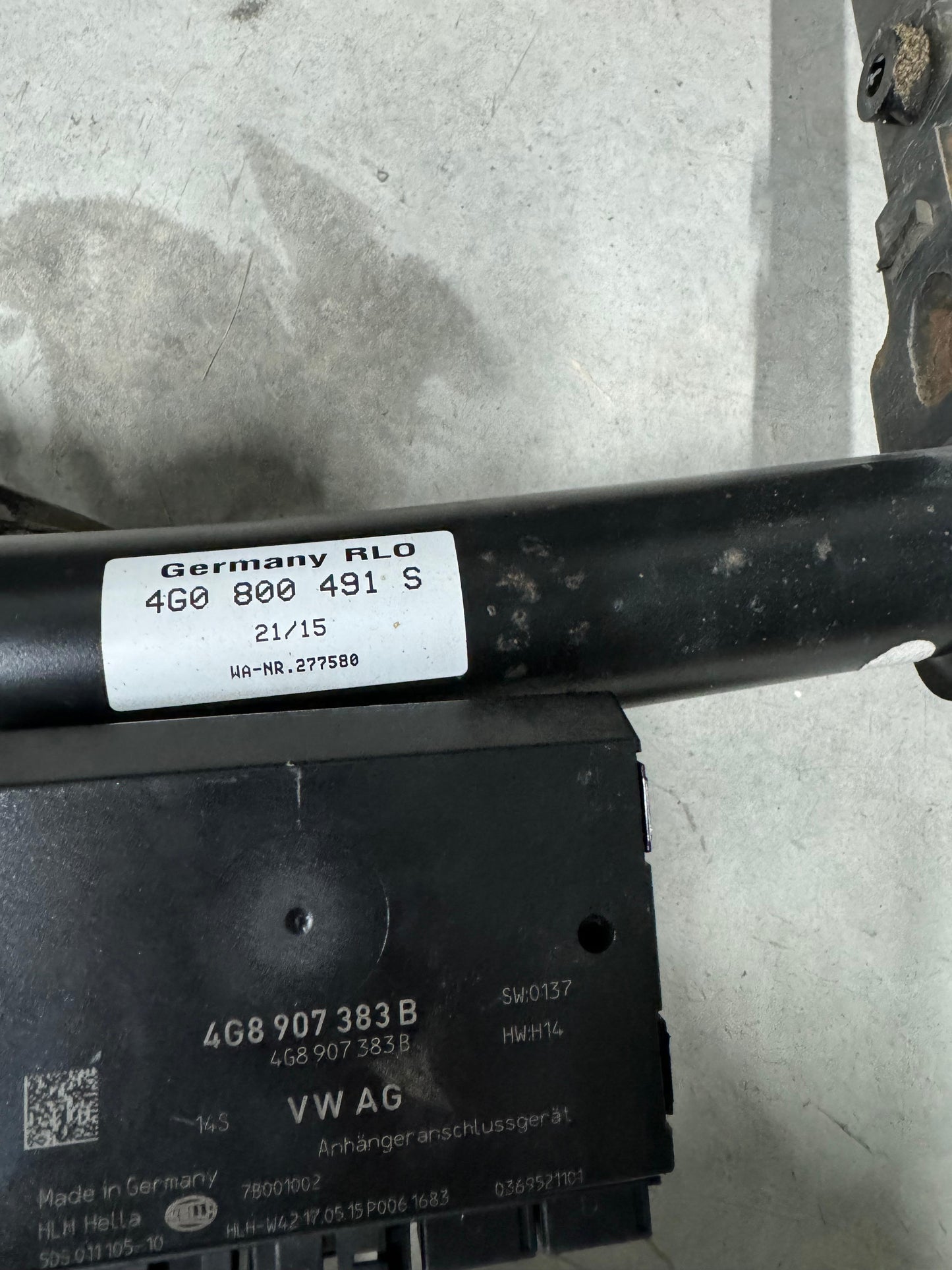 Kit cârlig tractare Audi A6 C7 2011–2017 – Cod 4G0 800 491 S