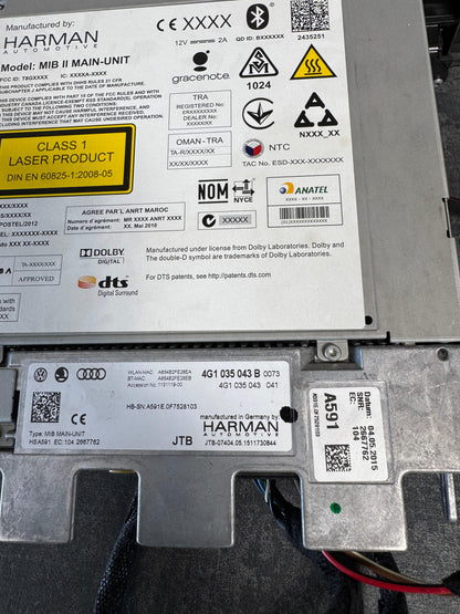 MIB 2 Audi A6 A7 C7 4G