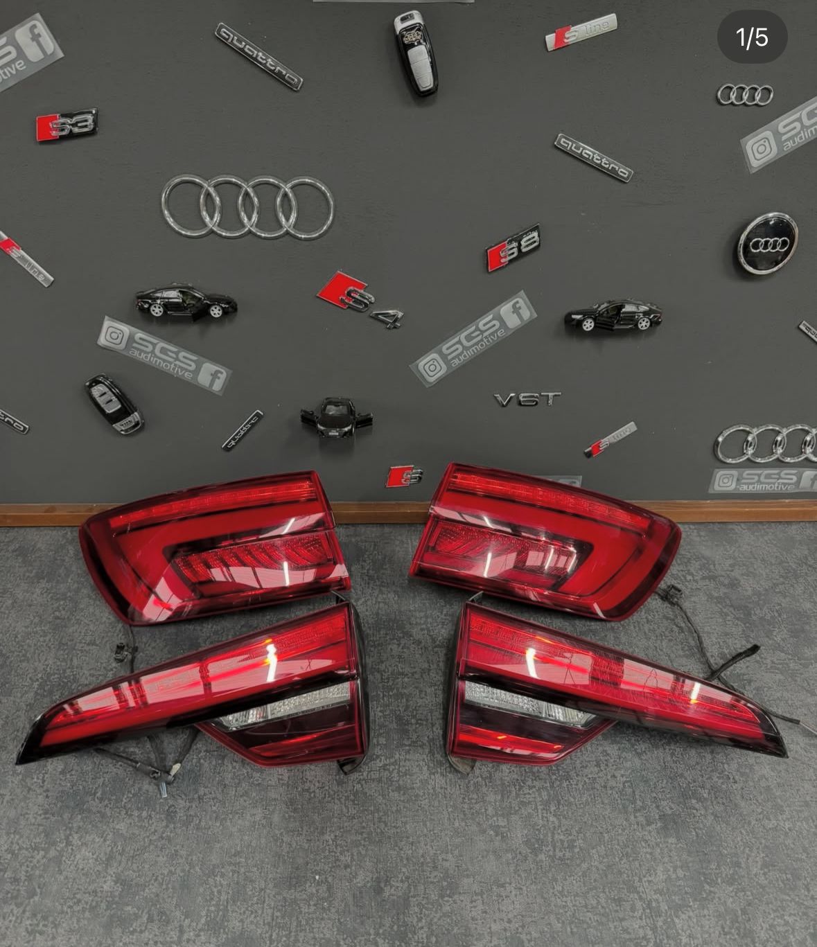 Stopuri LED cu Semnal Dinamic Audi A4 B9 8W Non-Facelift Avant (2016–2020)