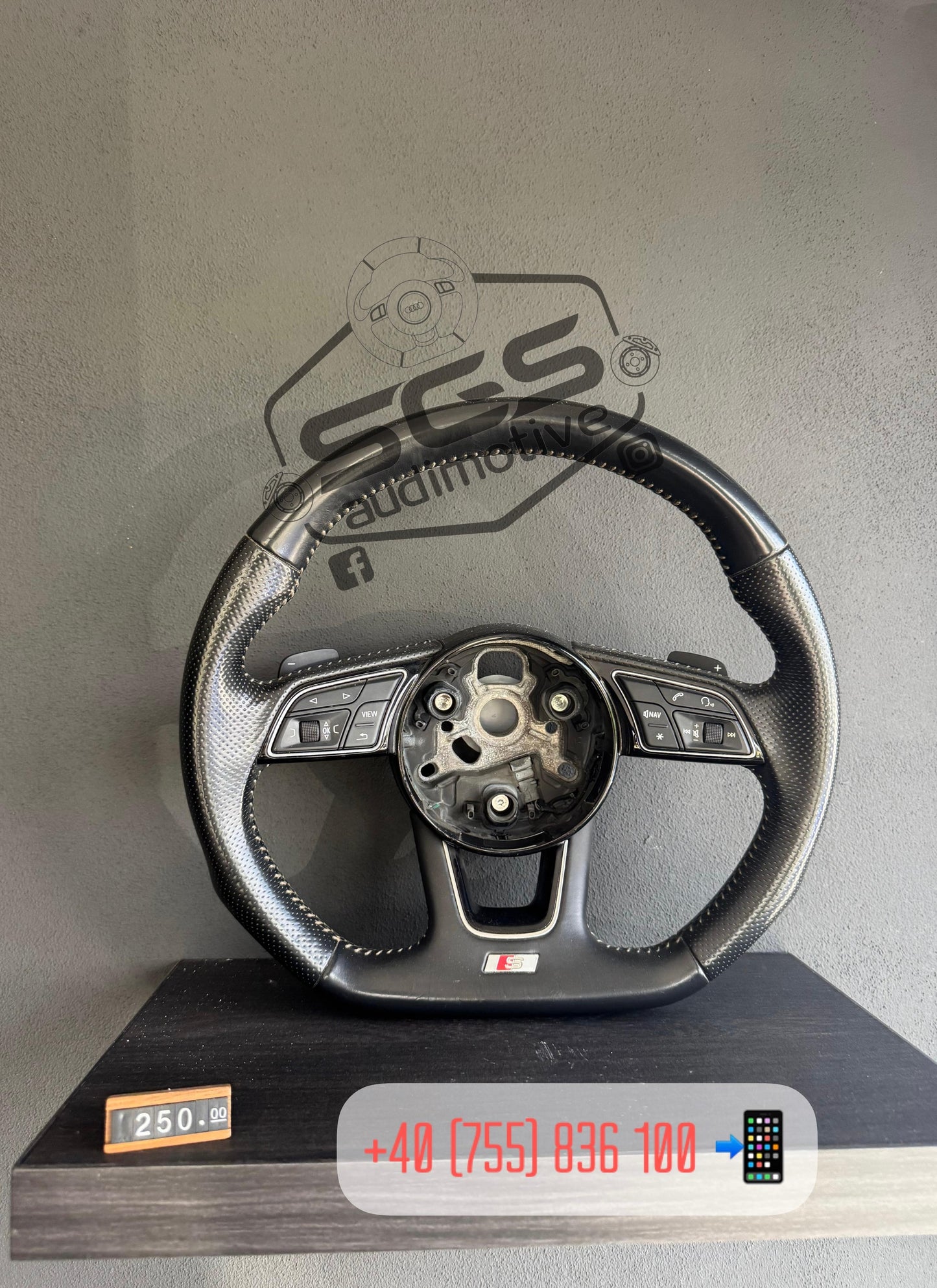 Volan Sport/S line Tesit Audi A4 / A5 B9 8W – cu sau fără padele