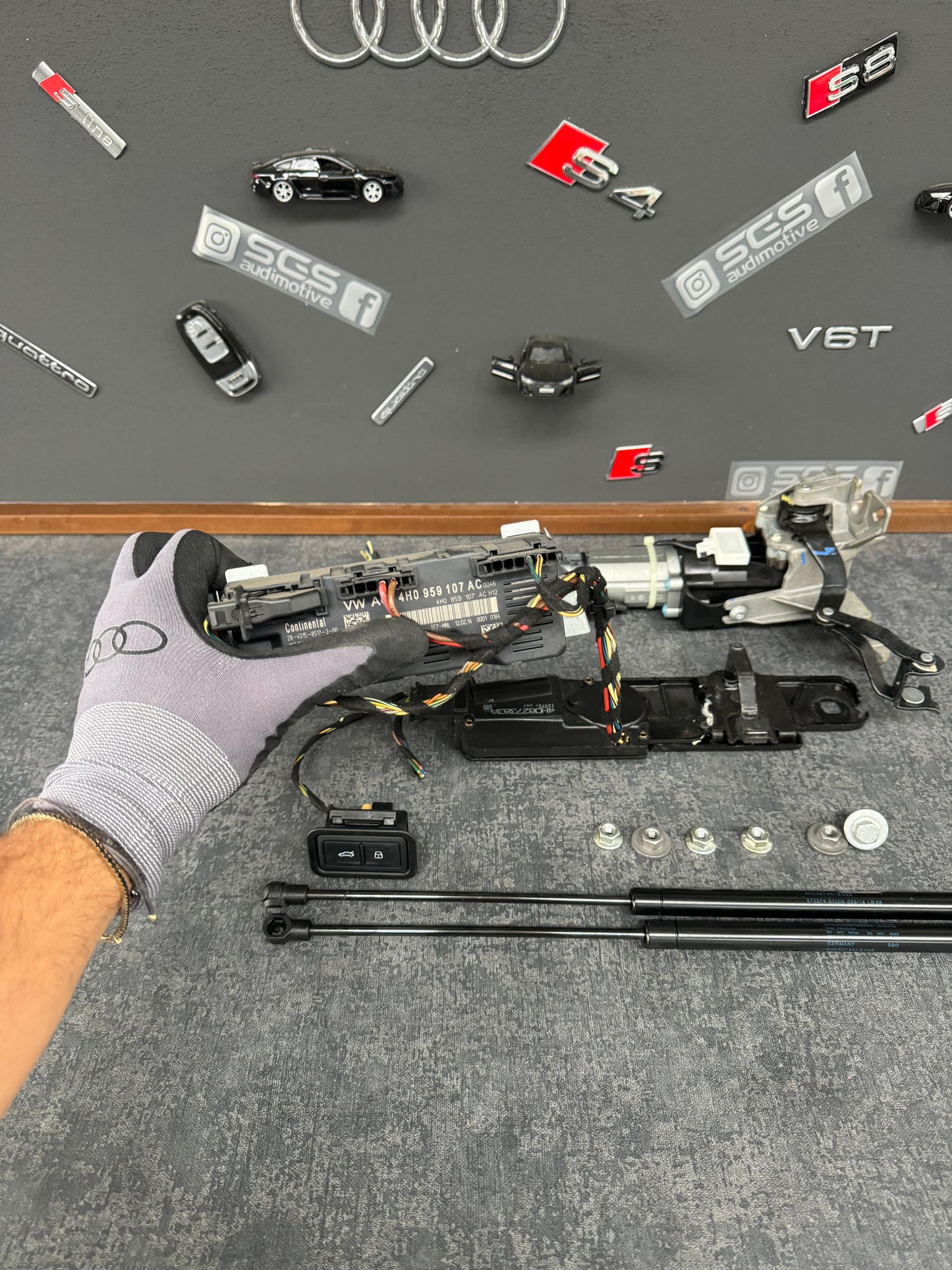 Kit Soft Close + Easy Open Portbagaj Audi A8 D4