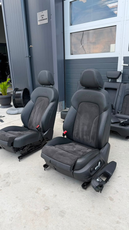 Interior complet Audi Q5 / SQ5 8R (2008–2016) Piele + Alcantara Electrice și Încălzite