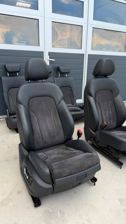 Interior complet Audi Q5 / SQ5 8R (2008–2016) Piele + Alcantara Electrice și Încălzite