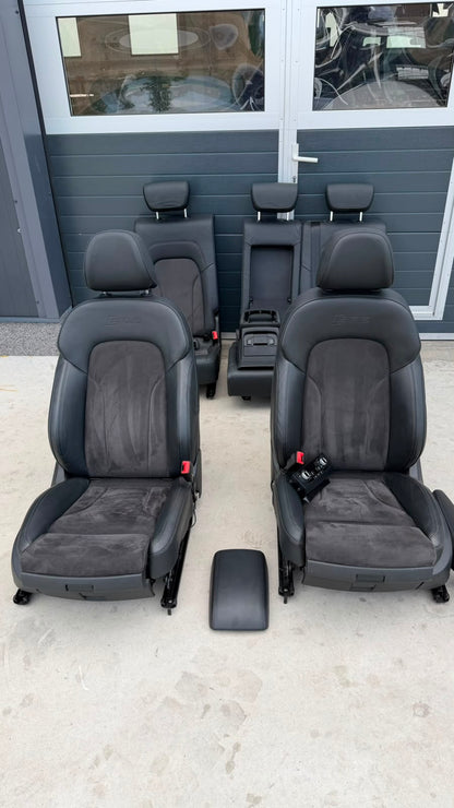 Interior complet Audi Q5 / SQ5 8R (2008–2016) Piele + Alcantara Electrice și Încălzite
