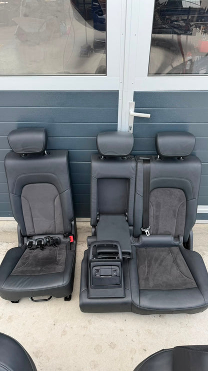 Interior complet Audi Q5 / SQ5 8R (2008–2016) Piele + Alcantara Electrice și Încălzite