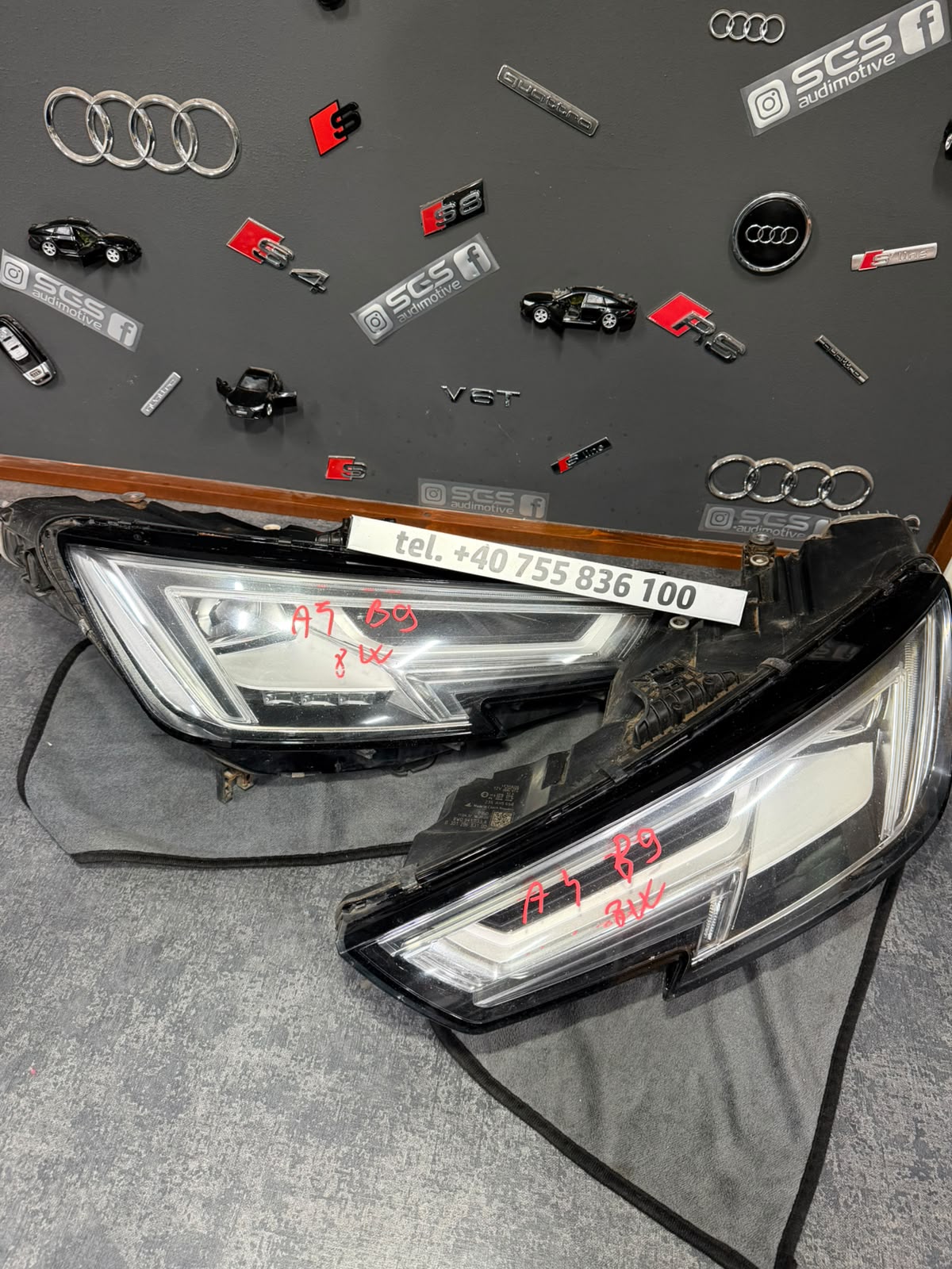 Faruri Full LED Audi A4 B9 8W, stânga și dreapta