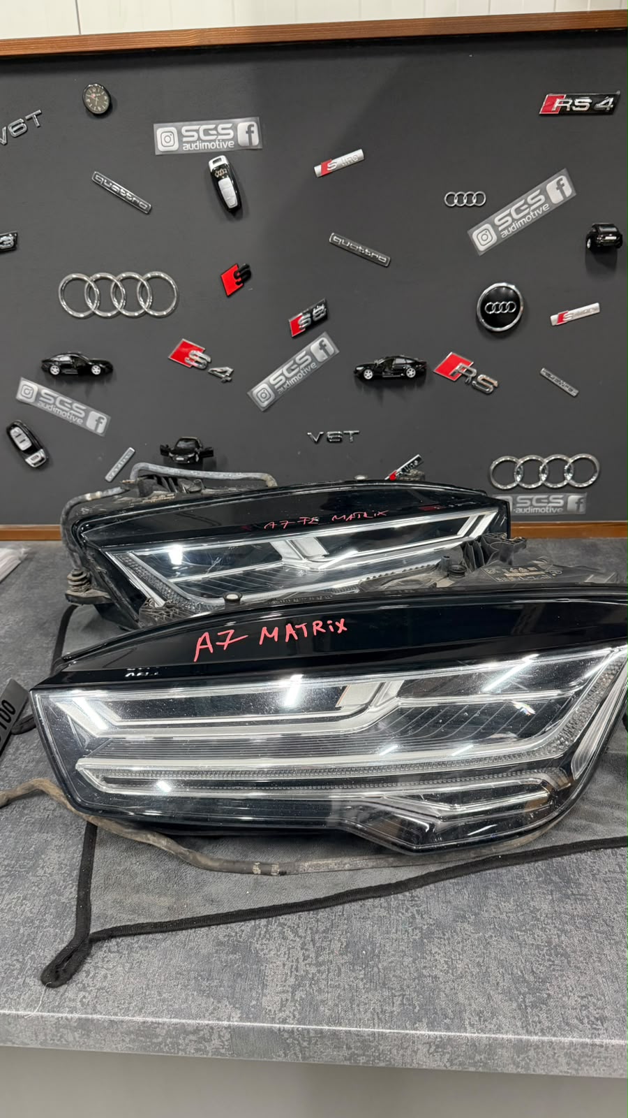 Faruri Matrix LED Audi A7 4G facelift, stânga și dreapta