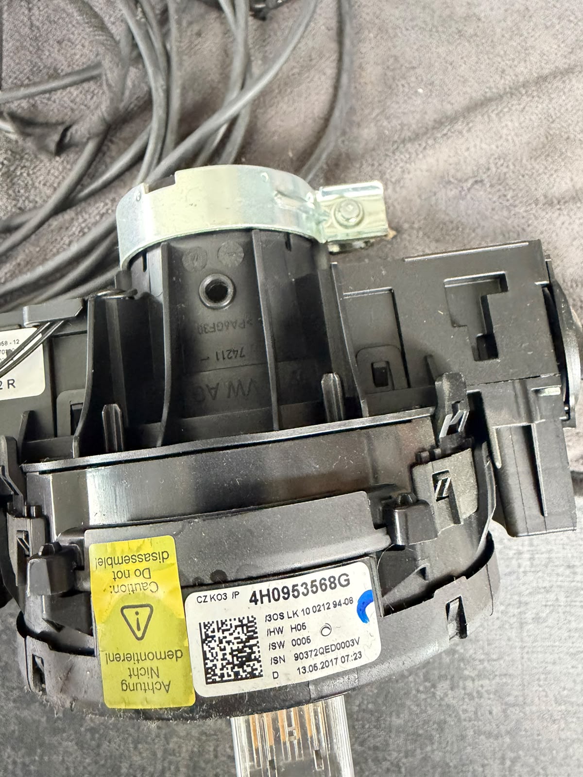 Modulul coloanei de direcție Audi, cod 4H0 953 568 G