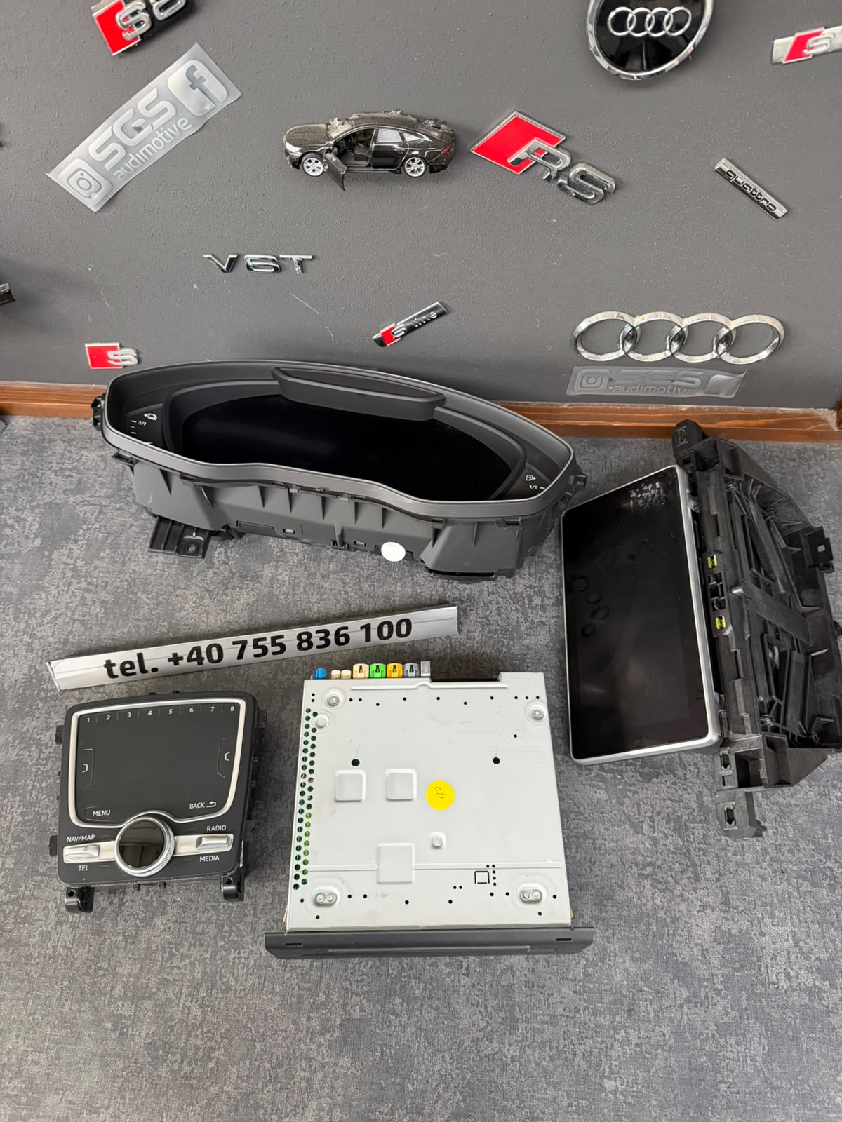 Kit retrofit MIB2 Audi Q5 SQ5 FY – unitate, display, Virtual Cockpit și panou MMI
