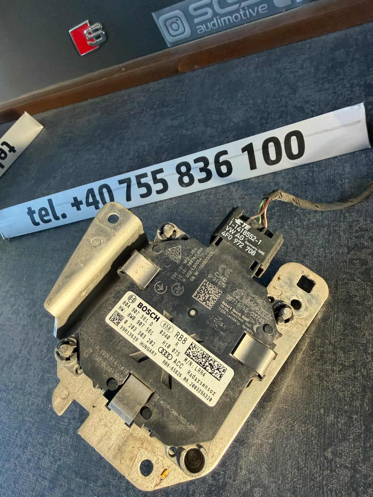Radar ACC Bosch LRR4 Audi Q5 FY A4 B9, cod piesă 80A 907 561