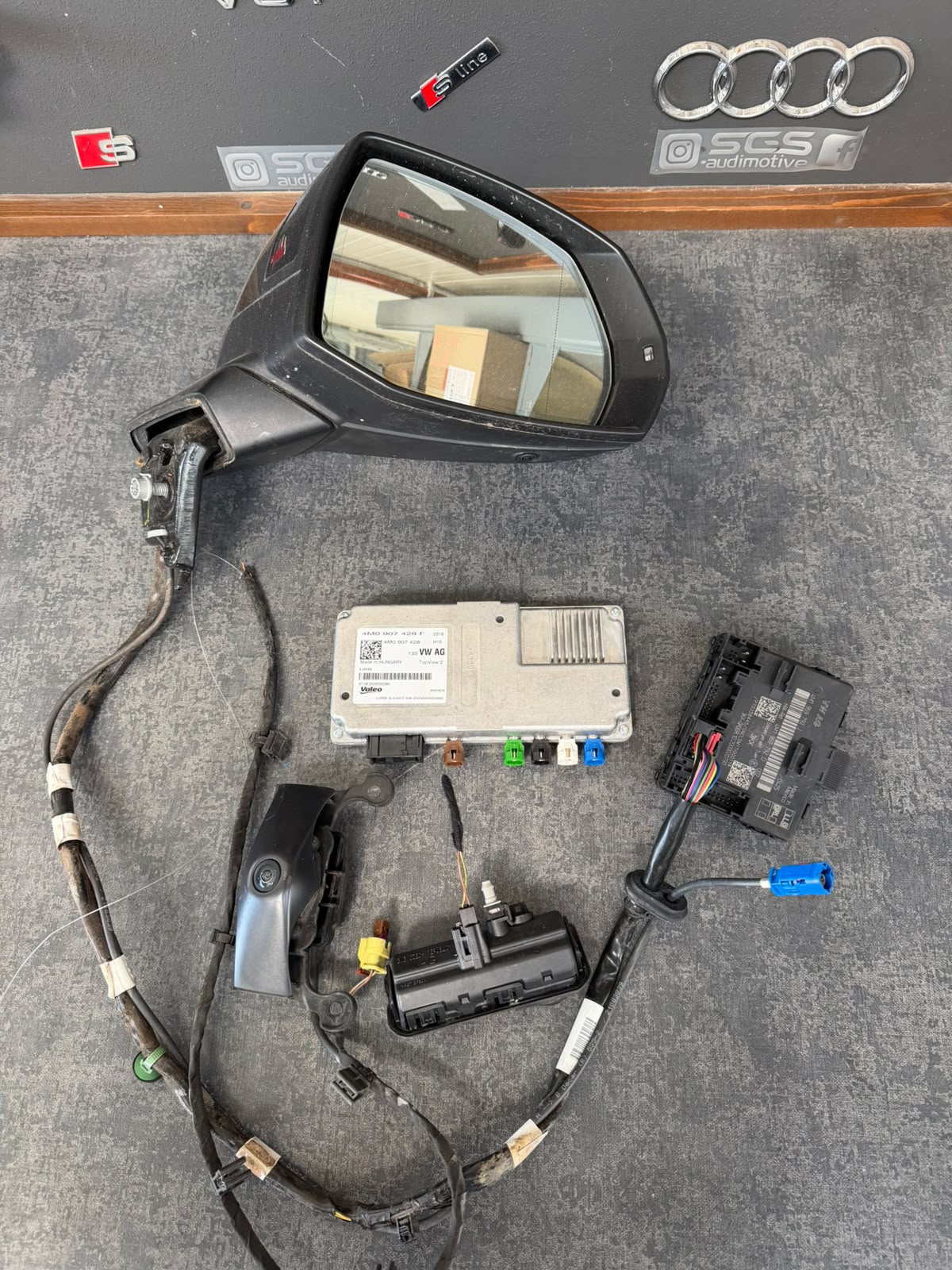 Kit camere 360 Audi Q5 SQ5 FY cu oglindă, modul și cablaj