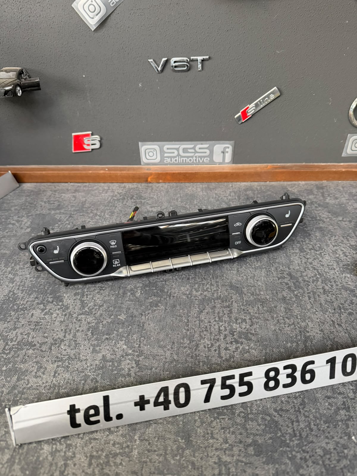 Panou climatronic Audi Q5 SQ5 FY, vedere frontală