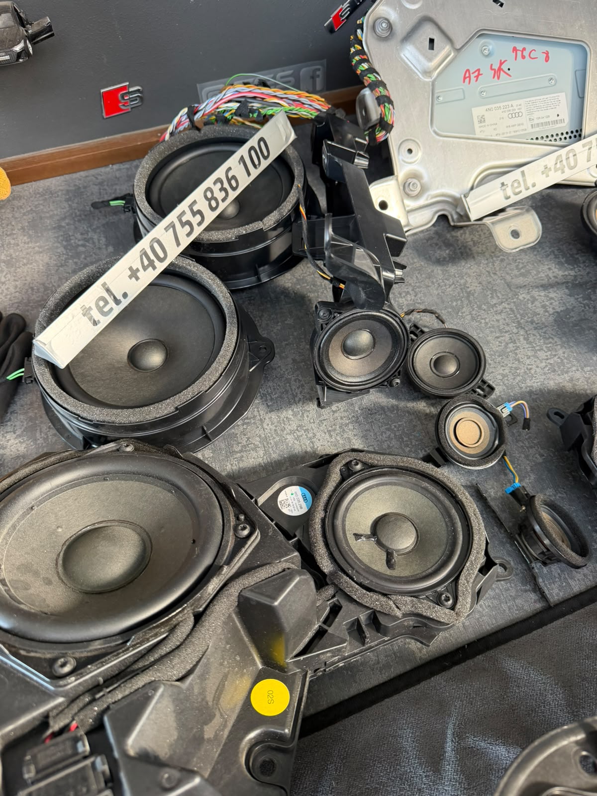 Kit boxe Bang & Olufsen Audi A7 4K Sportback, setul complet