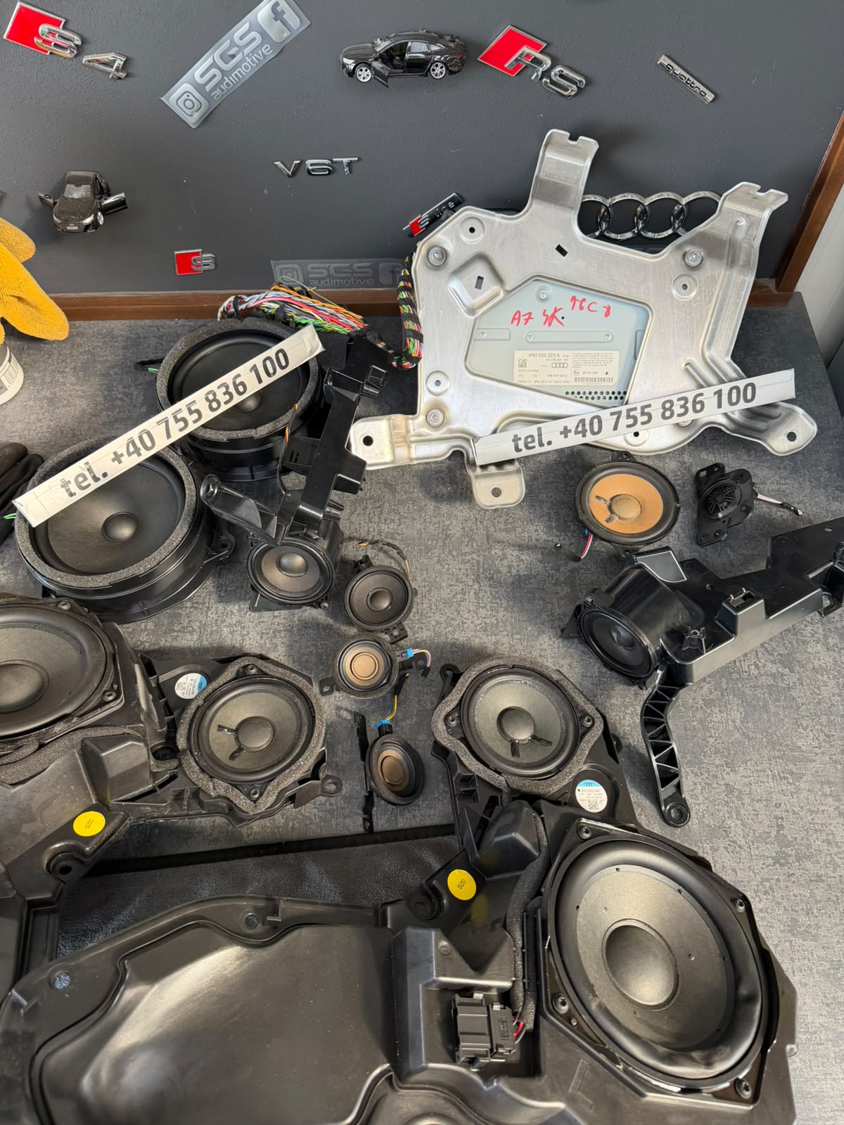 Difuzoare și amplificator Bang & Olufsen Audi A7 4K