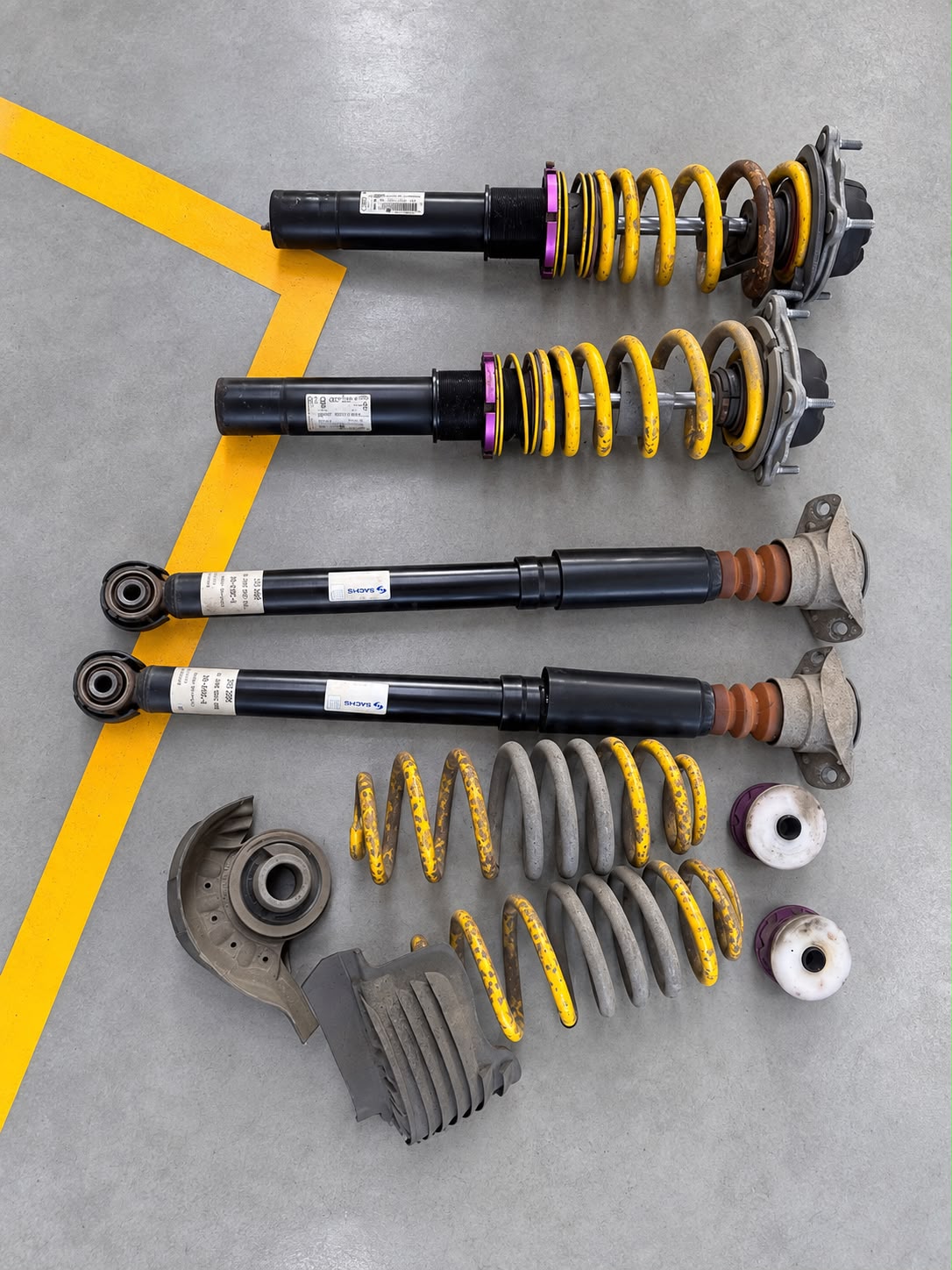 Kit suspensie KW reglabilă Audi A6 A7 C7, setul complet